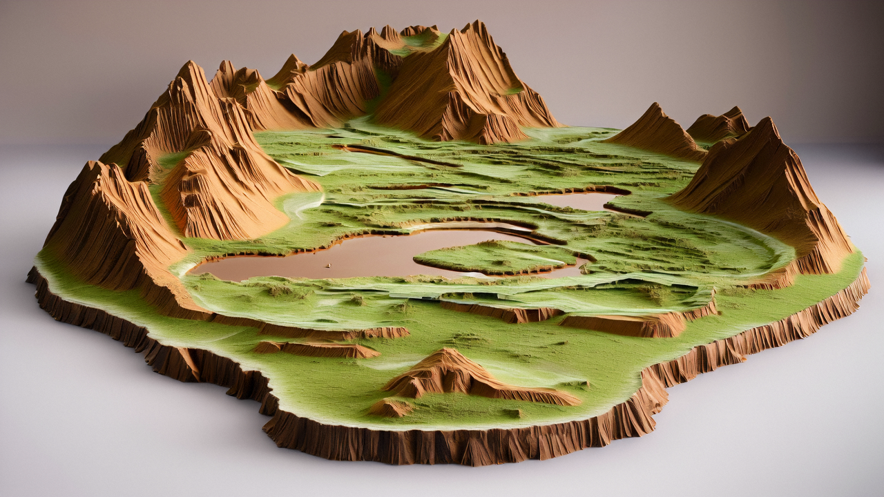 3D打印地形模型：从虚拟地图到现实世界的跨越