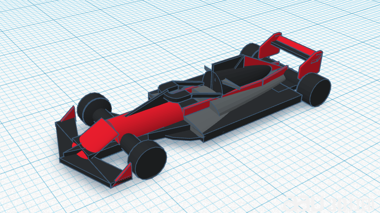 一级方程式赛车STL模型