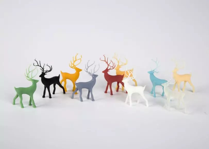 3D打印机打印完成后的效果展示图